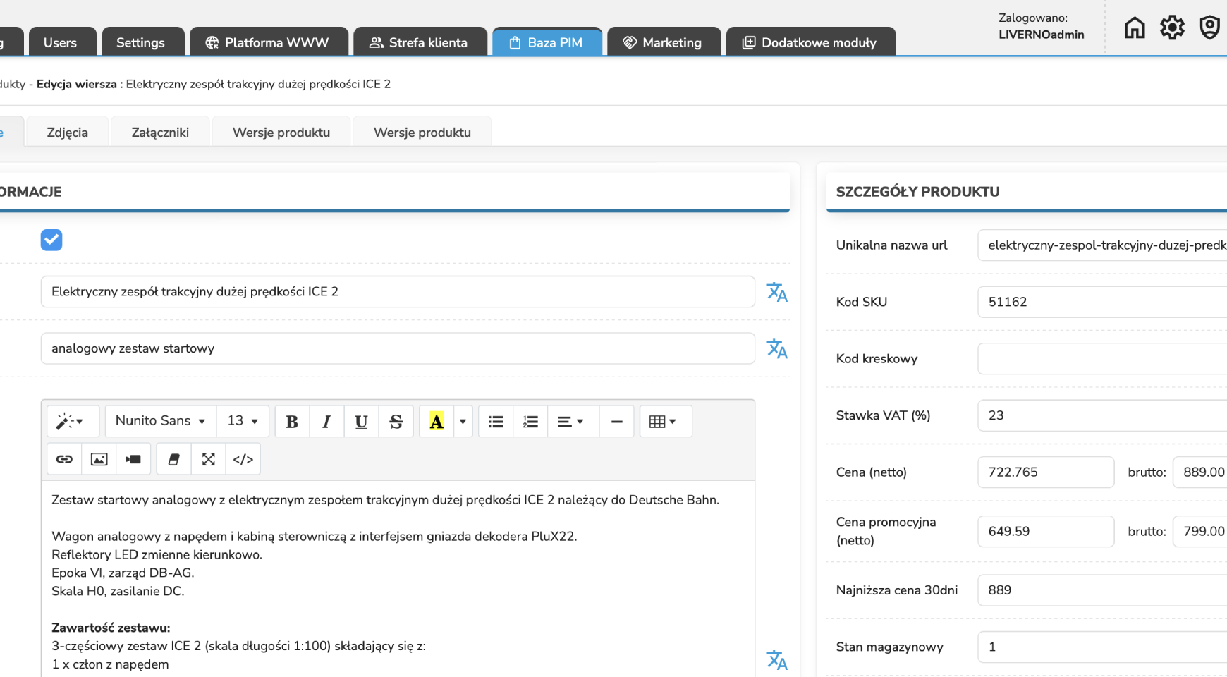 Liverno SaaS Dashboard